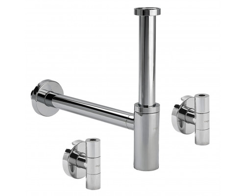 Сифон в комплектi Eleganta Set VIEGA 1 1/4″ метал. хром 492489 (57884)