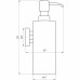Дозатор рідкого мила Globus Lux BS8432 чорний матовий SUS304