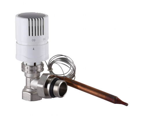 Вузол пiдмiшування з термоголовкою ECO 01A-5 3/4″х3/4″ кутовий