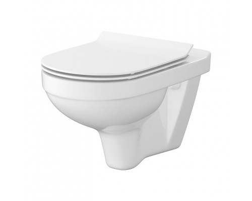 CET 472 ZIP SIMPLE ON  підвісний унітаз в комплекті з кришкою дюропласт SLIM