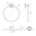 Набір аксесуарів для ванної  SONIA ASTRAL KIT BLACK ( 6 предметів) 185214
