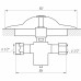 Кран-дозатор Tremolada 469 монтаж у підлогу 1/2″х1/2″ (Italy)