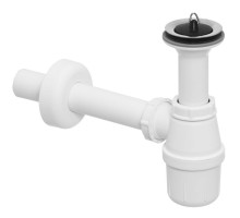 Сифон для раковини VIEGA 1 1/2″ x 1 1/2″ пластик білий бутил. з/г 137182