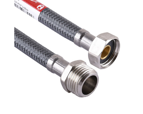 Шланг водяний TUCAI 1/2″х1/2″ ЗВ 0,4м АНТИКОРОЗІЯ TAQ ACB MG-1212-400 204479