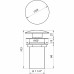 Донний клапан Globus Lux HG15-03B (Click-clack)