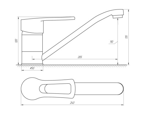 Змішувач для кухні DOMINO SIRIUS DSV-103