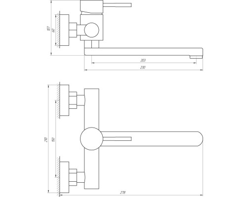 Змішувач для кухні Globus Lux ALPEN SBT1-104