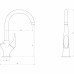 Змішувач для кухні під осмос Globus Lux LAZER GLLR-0222-8-STSTEEL