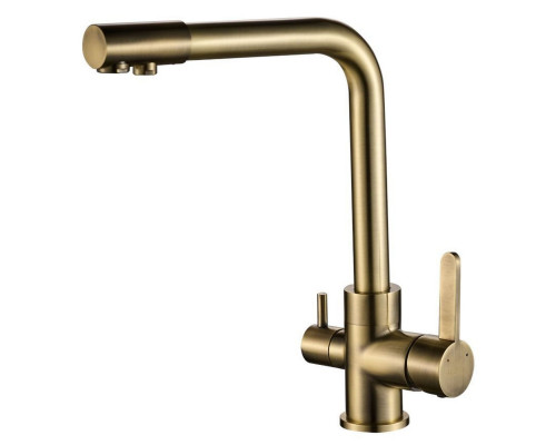 Змішувач для кухні під осмос Globus Lux LAZER GLLR-0444-9-BRONZE