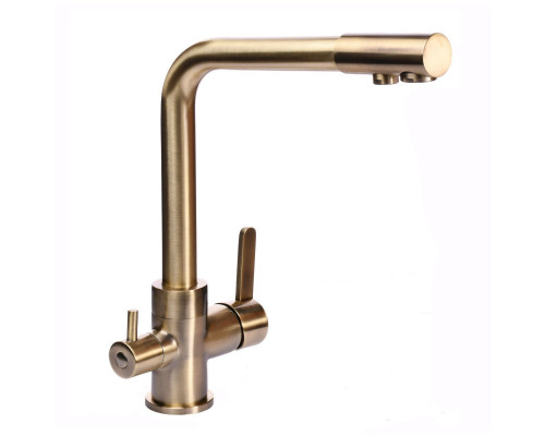 Змішувач для кухні під осмос Globus Lux LAZER GLLR-0444-9-BRONZE