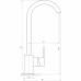 Змішувач для кухні Globus Lux Milano GLM-203SQ-FRANKE