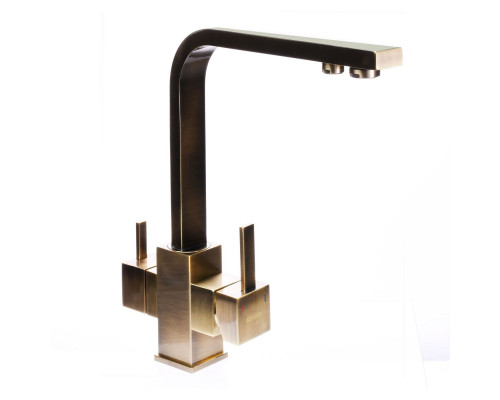 Змішувач для кухні під осмос Globus Lux LAZER GLLR-0111-9-BRONZE