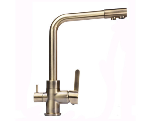 Змішувач для кухні під осмос Globus Lux LAZER GLLR-0444-9-BRONZE