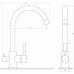 Змішувач для кухні під осмос Globus Lux LAZER GLLR-0333-11-GRAPHITE