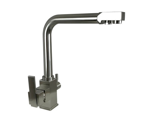 Змішувач для кухні під осмос Globus Lux LAZER GLLR-0100-8-STSTEEL