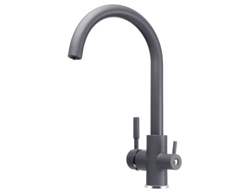 Змішувач для кухні під осмос Globus Lux LAZER GLLR-0333-3-TITANIUM