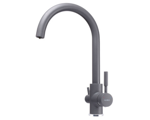Змішувач для кухні під осмос Globus Lux LAZER GLLR-0333-3-TITANIUM