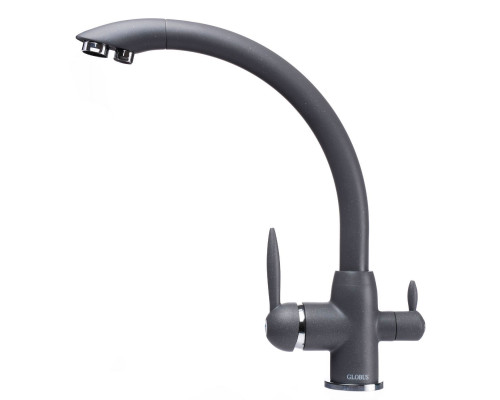 Змішувач для кухні під осмос Globus Lux LAZER GLLR-0777-3-TITANIUM