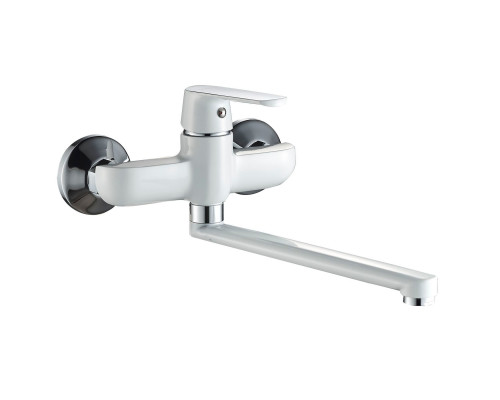 Змішувач для кухні зі стіни Globus Lux Laguna GLA-0104-7-WHITE
