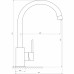 Змішувач для кухні TOPAZ BARTS TB 07403-H36