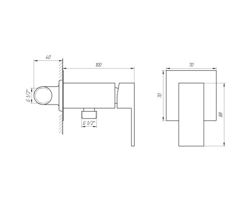 Змішувач гігієнічний Globus Lux Milano GLM-0-106MIX-Graphite