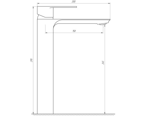 Змішувач для умивальника Globus Lux Milano GLM-201-BB