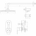 Змішувач для душу вбудований TOPAZ BARTS TBG 07205-G-H36
