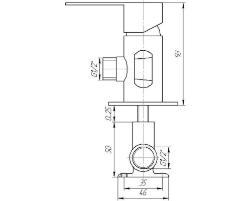 Змішувач гігієнічний TOPAZ BARTS TB 077106-H36