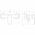 Змішувач для душа TOPAZ BARTS TB 07705-H36