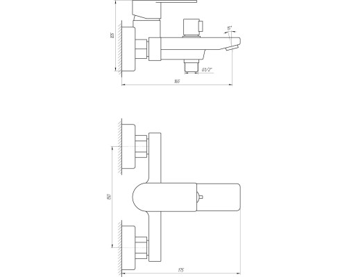 Змішувач для ванни TOPAZ SARDINIA TS 08131-H19N